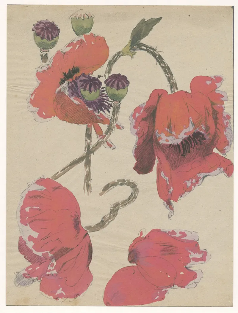 Reuzenpapaver Wall Art by Alfred Ost - High-Resolution Digital Print