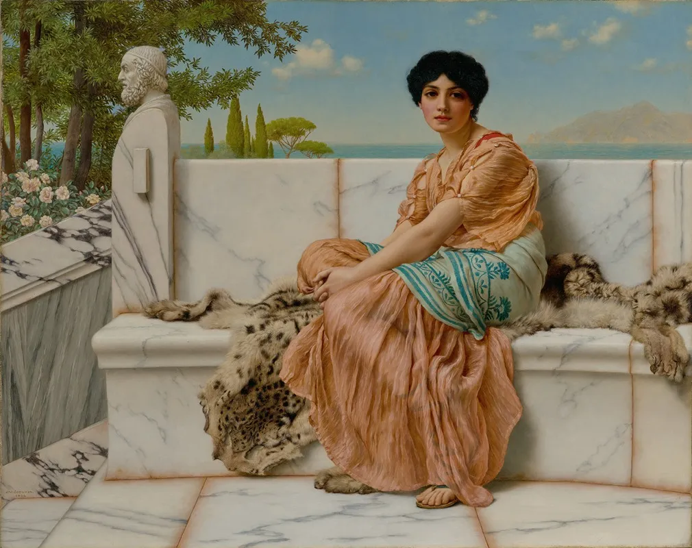 Reverie 2 Wall Art by John William Godward - High-Resolution Digital Print