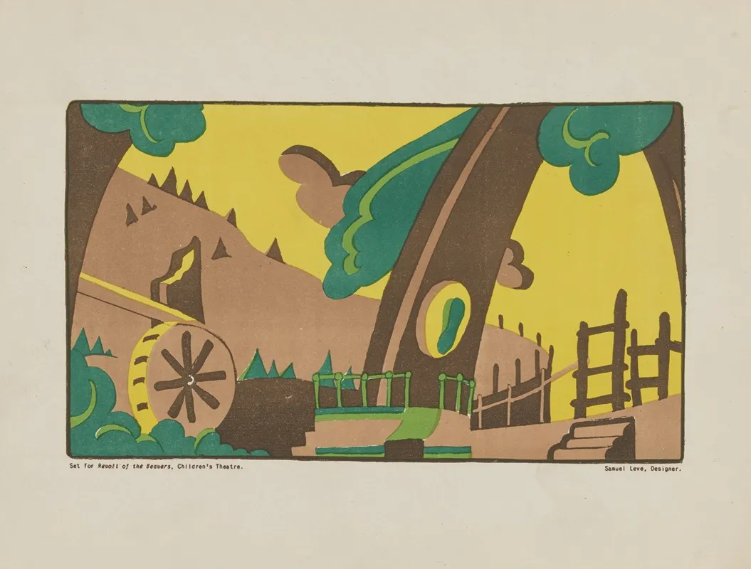 Revolt Of The Beavers Sketch No 1 Set Wall Art by Sam Leve - High-Resolution Digital Print