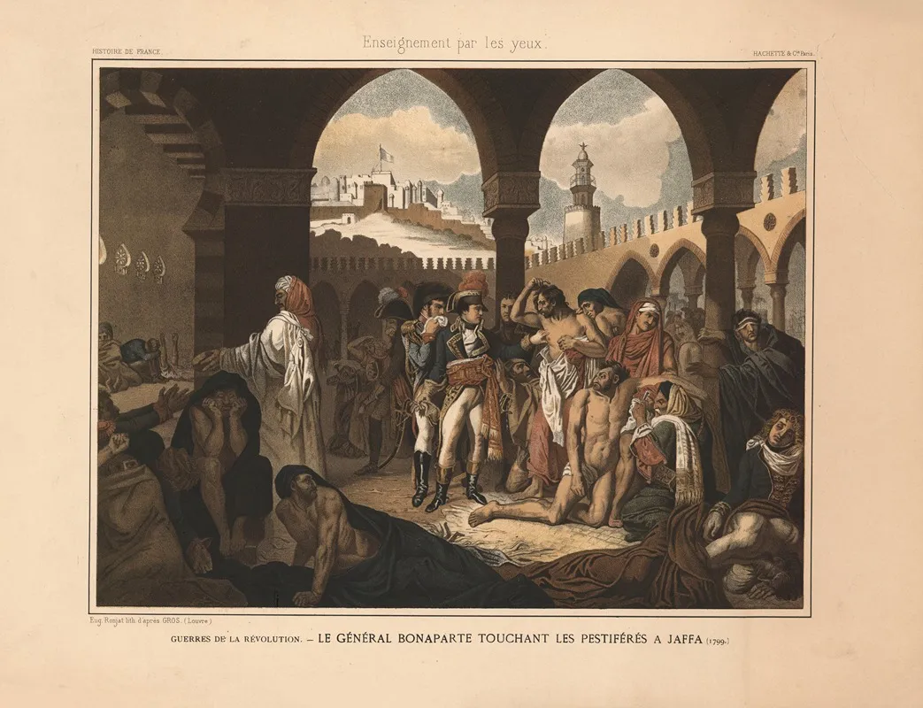 Revolutionary Wars Bonaparte Touching The Plague Victims In Jaffa March 1799