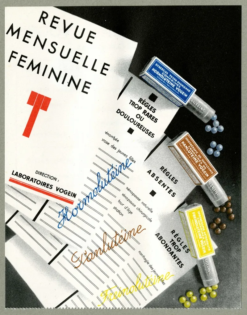 Revue Mensuelle Feminine Wall Art by Laboratoires Vogein - High-Resolution Digital Print