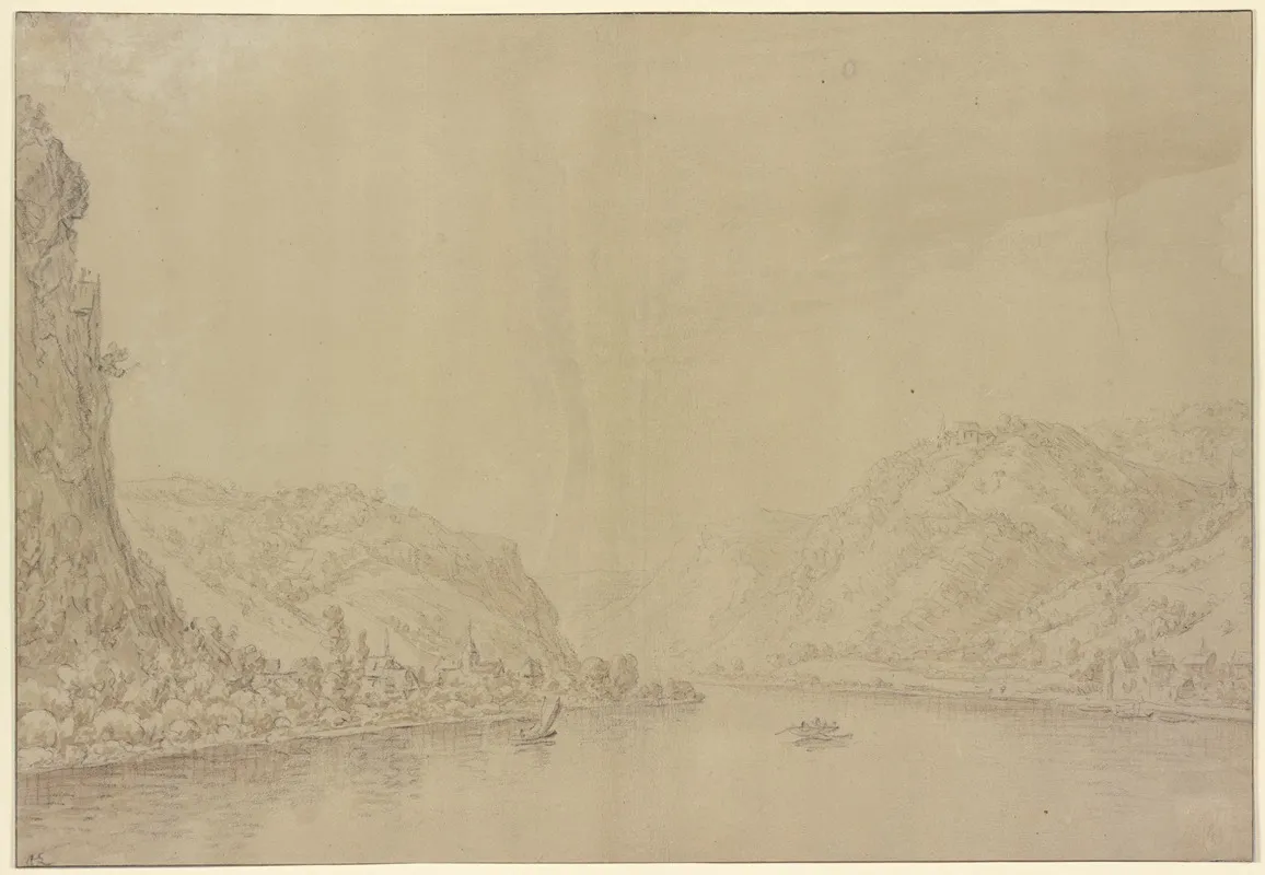 Rhine Landscape Wall Art by Herman Saftleven III - High-Resolution Digital Print