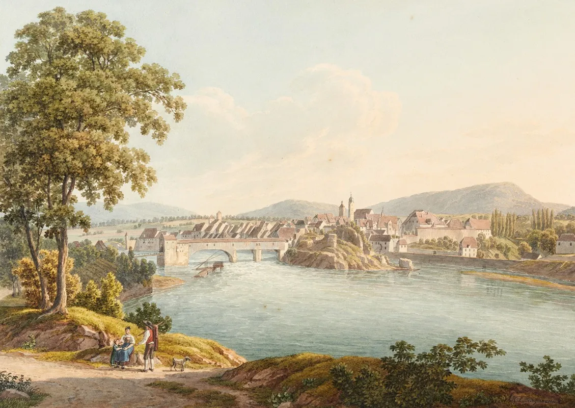 Rhinfeld Wall Art by Johann Heinrich Luttringhausen - High-Resolution Digital Print