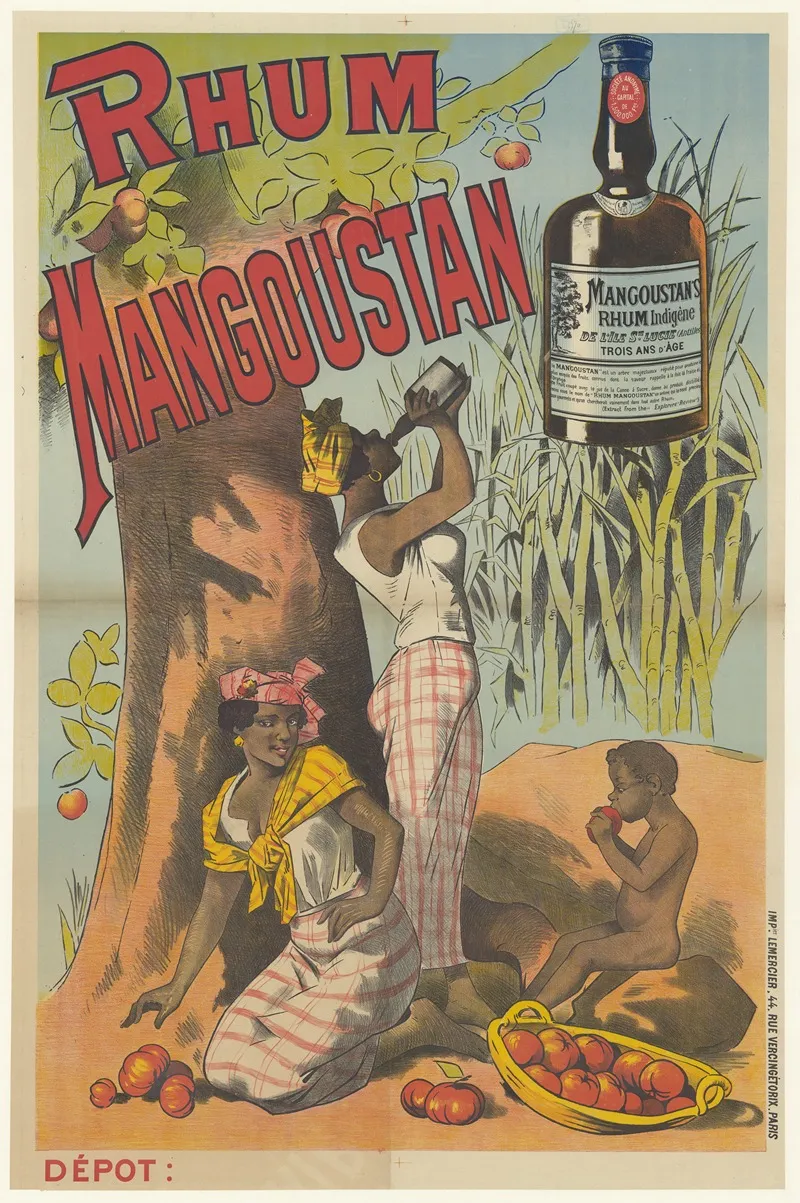 Rhum Mangoustan Wall Art by Lith. F. Appel - High-Resolution Digital Print