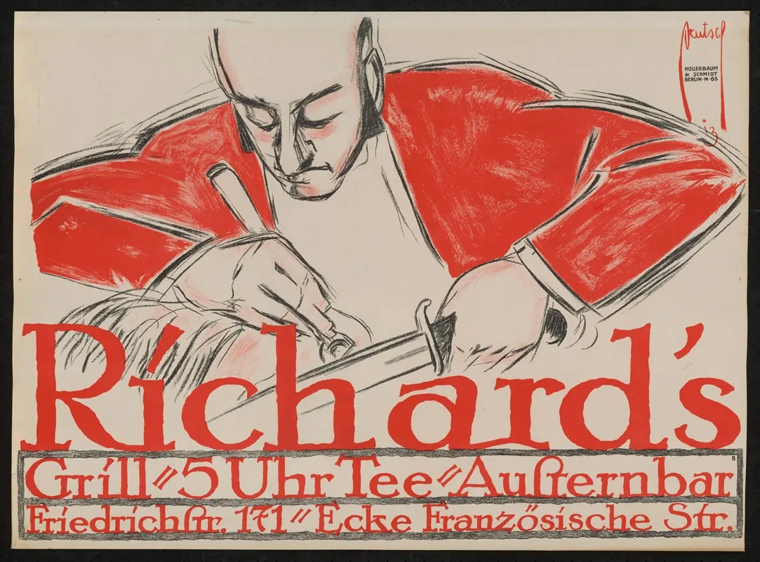 Richards Grill 2 Wall Art by Ernst Deutsch - High-Resolution Digital Print