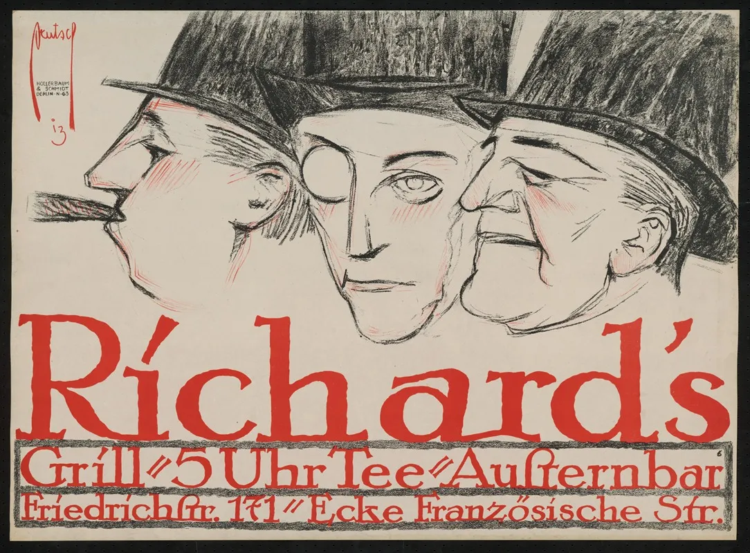 Richards Grill 3 Wall Art by Ernst Deutsch - High-Resolution Digital Print