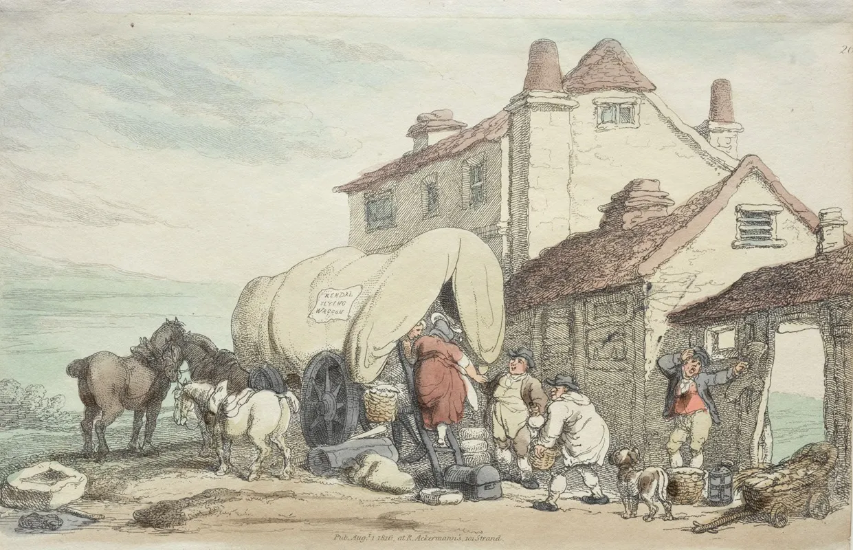 Richardsons Show A Flying Wagon 1816
