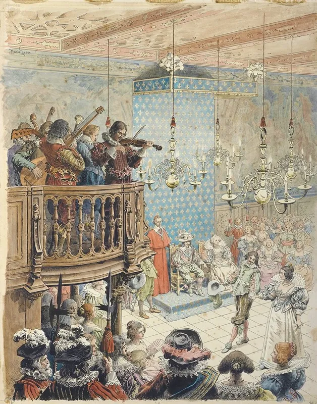 Richelieu Le Bal Wall Art by Maurice Leloir - High-Resolution Digital Print