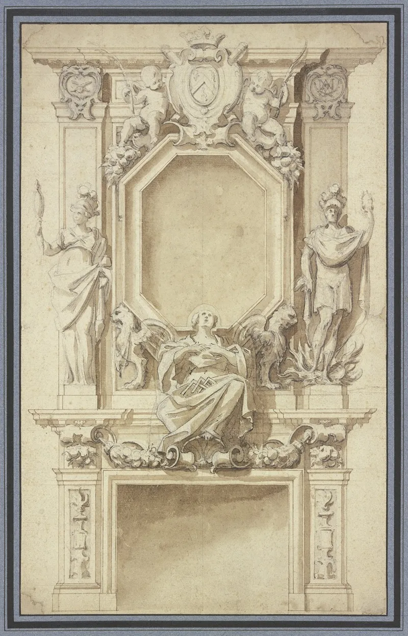 Richly Ornamented Fireplace