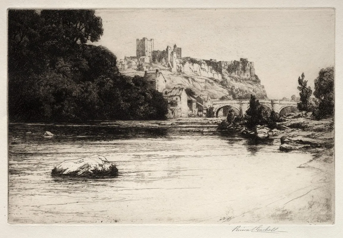 Richmond Castle Wall Art by George Percival Gaskell - High-Resolution Digital Print