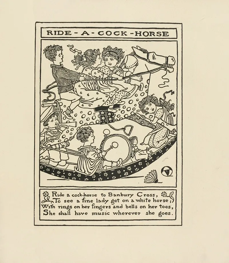 Ride A Cock Horse 2 Wall Art by Winifred Smith - High-Resolution Digital Print
