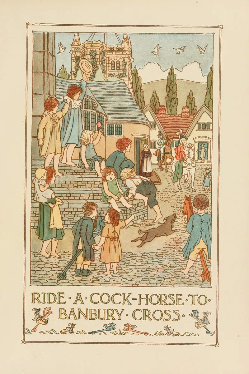 Ride A Cock Horse Wall Art by Francis Donkin Bedford - High-Resolution Digital Print