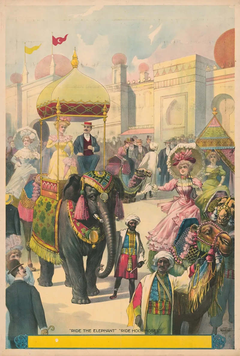 Ride The Elephant Ride Holy Moses Wall Art by Anonymous - High-Resolution Digital Print