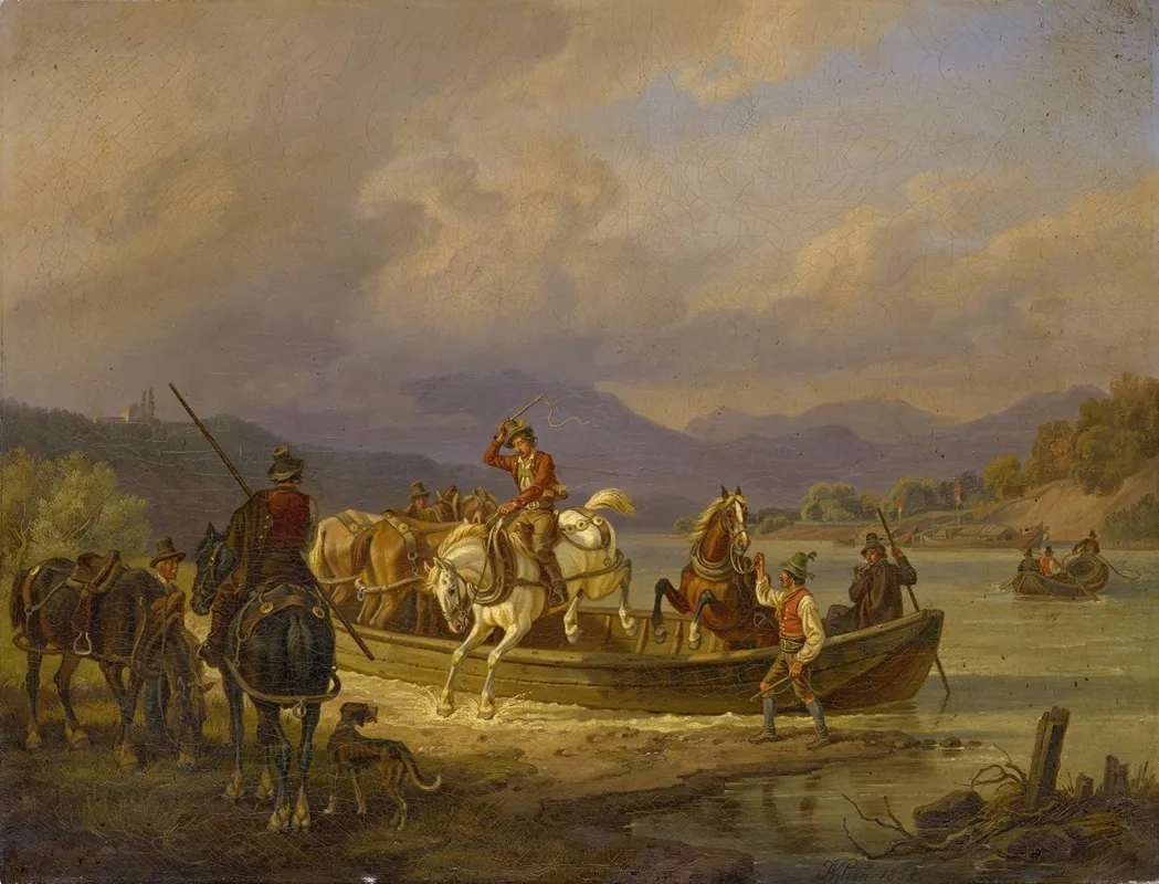 Riders Disembarking A Ship