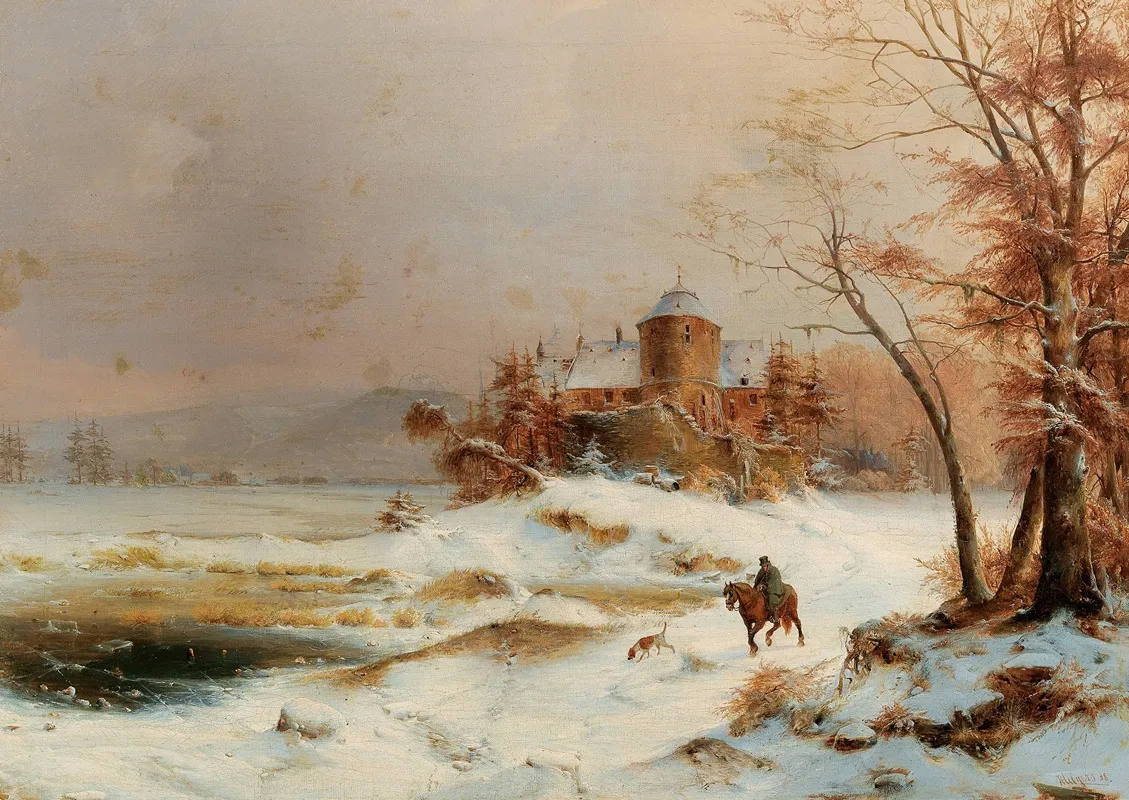 Riders In A Vast Winter Landscape