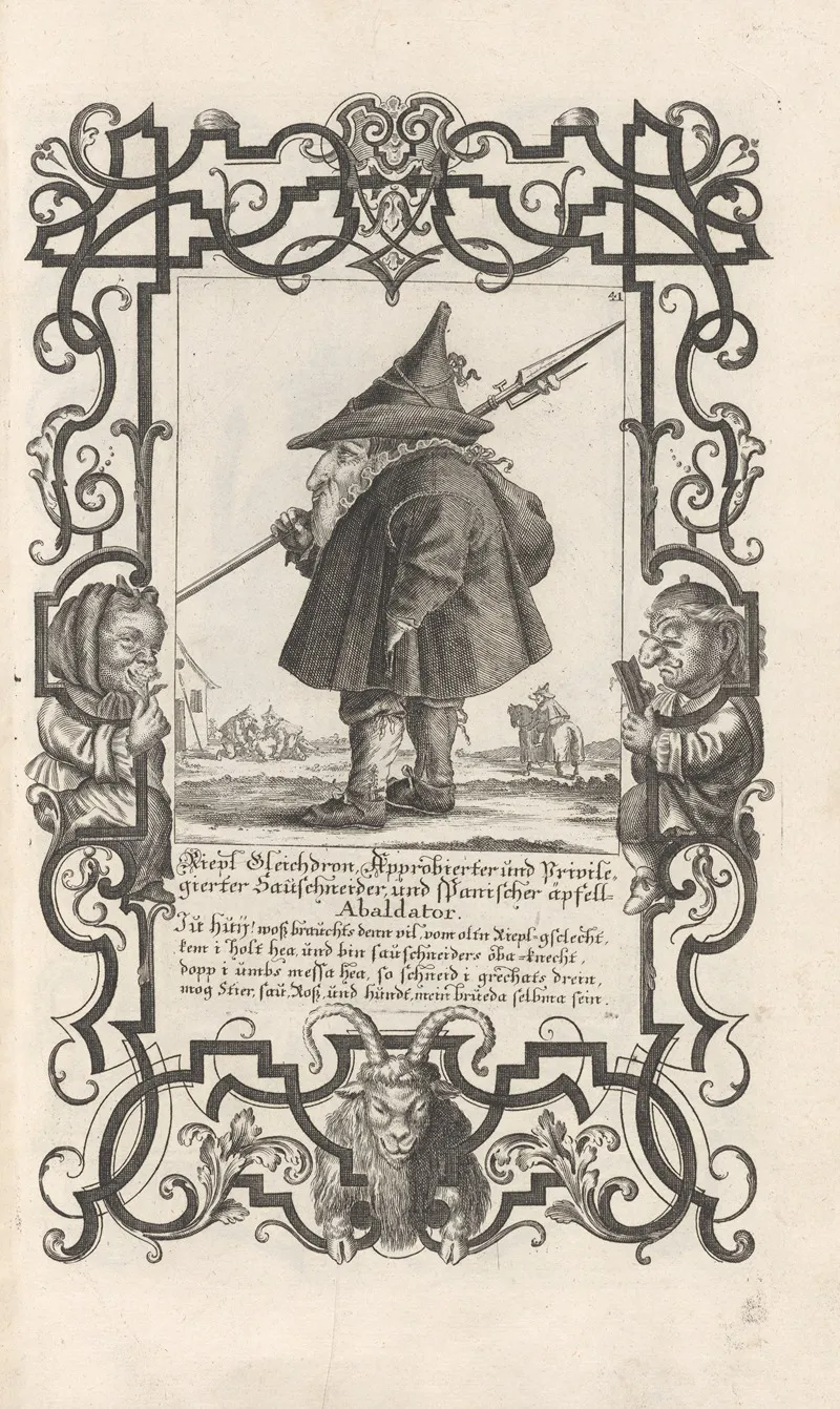 Riepl Gleichdron Approbierter Und Privile Gierter Sauschneider Und Spanischer Apfell Abaldator Pl 41 Wall Art by Elias Baeck - High-Resolution Digital Print