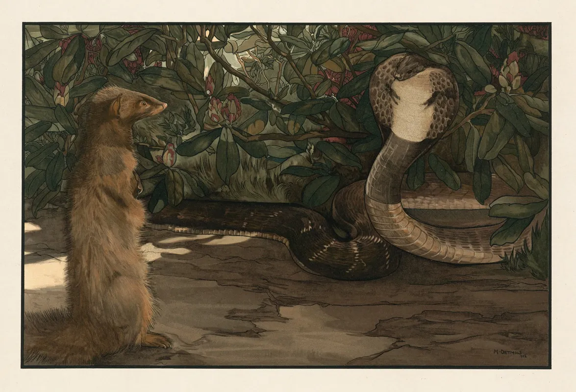 Rikki Tikki 2 Wall Art by Charles Maurice Detmold - High-Resolution Digital Print