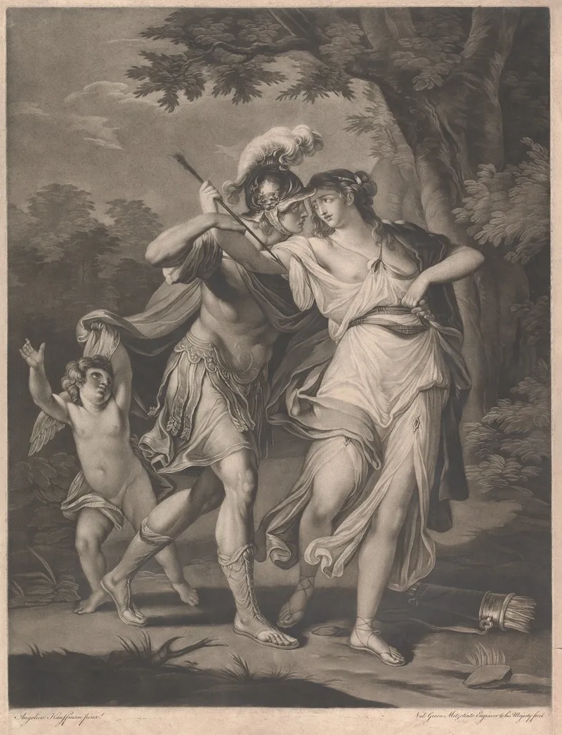 Rinaldo And Armida 9 Wall Art by Angelica Kauffmann - High-Resolution Digital Print