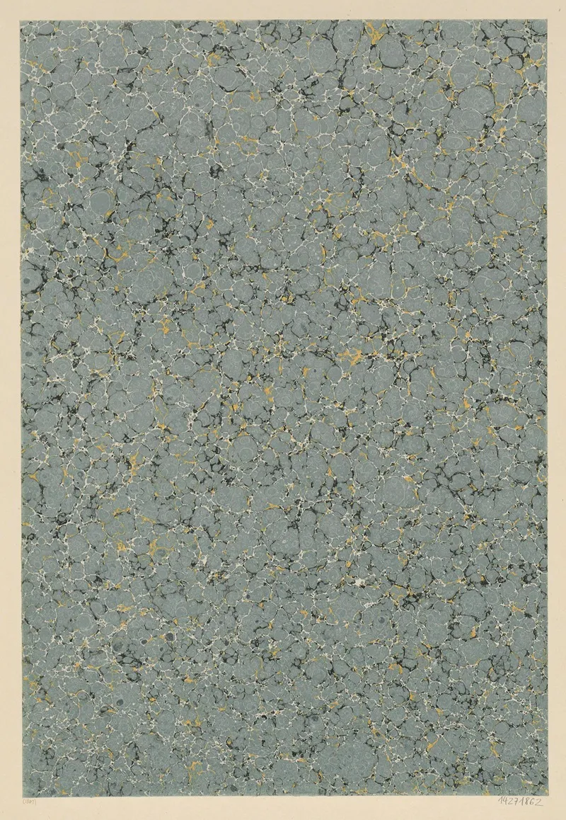 Ringadermarmorpapier 12 Wall Art by Bunt- und Luxuspapierfabrik Goldbach - High-Resolution Digital Print