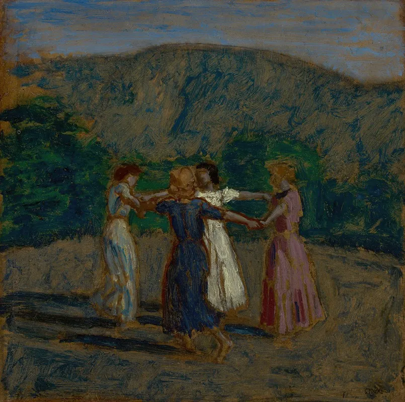Ringelreihe Study Wall Art by Franz von Stuck - High-Resolution Digital Print