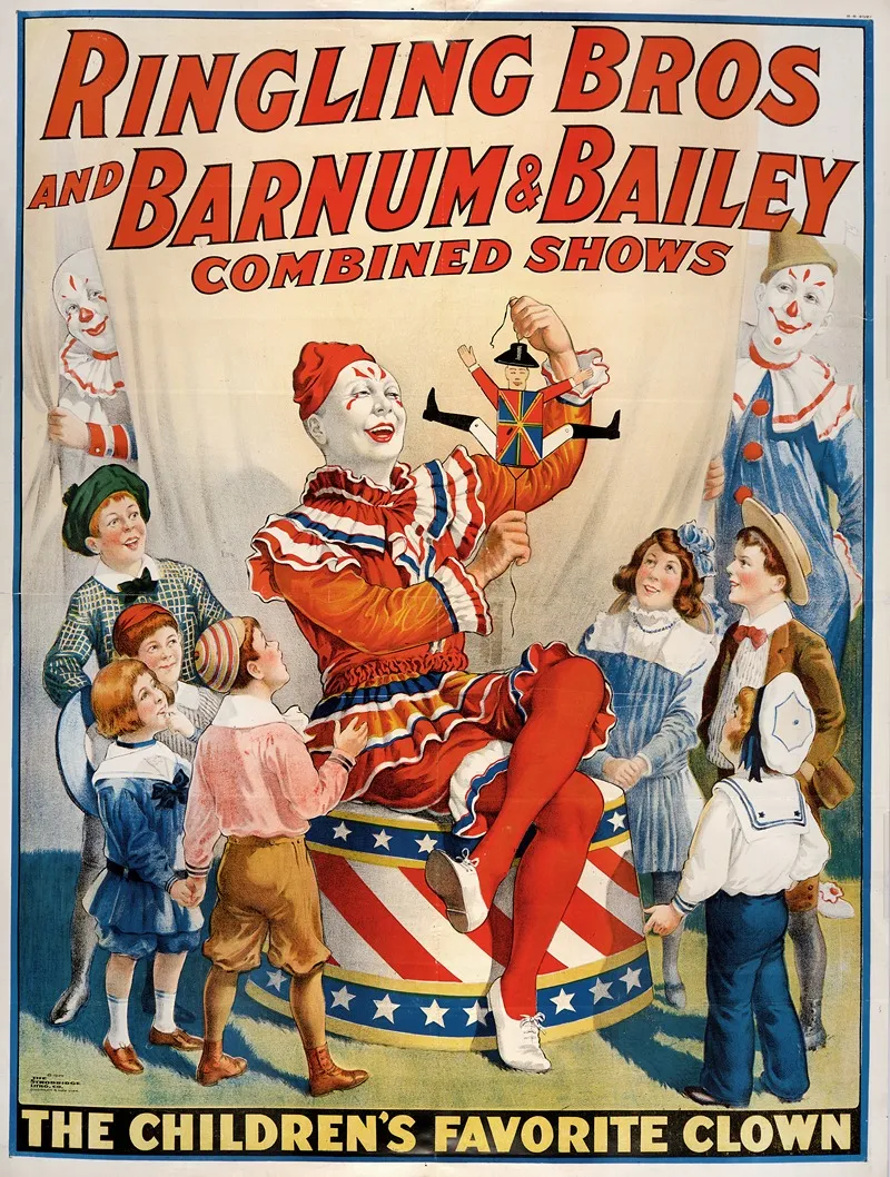 Ringling Bros And Barnum Bailey Combined Shows Circus Poster