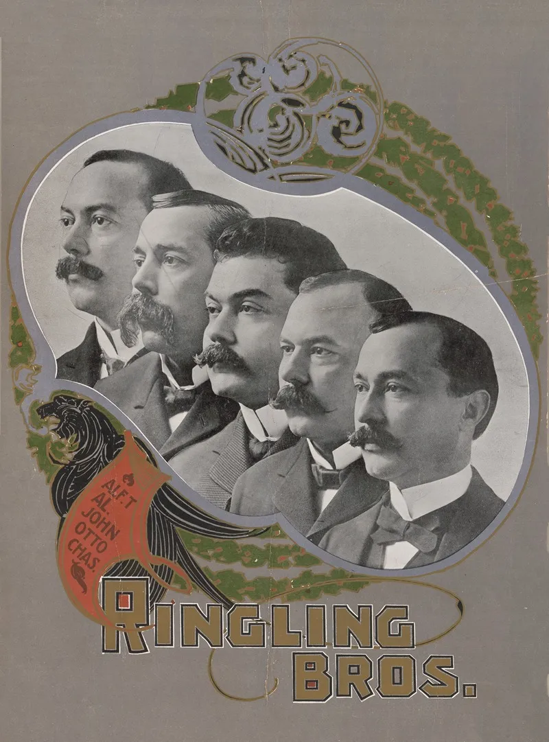 Ringling Bros Wall Art by Courier Litho. Co. - High-Resolution Digital Print