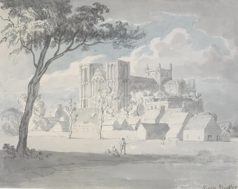Ripon Minster Wall Art by Edward Dayes - High-Resolution Digital Print