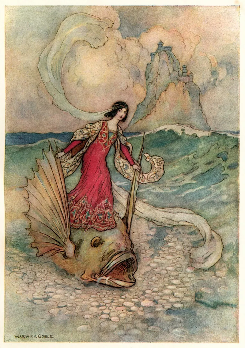 Rita Riding On The Dolphin