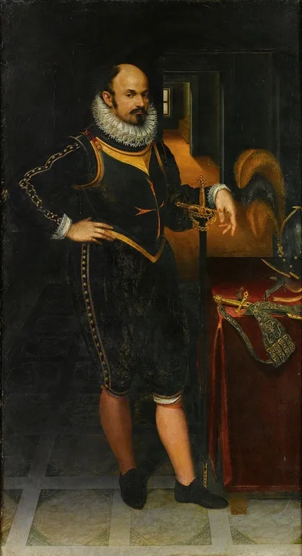 Ritratto Di Gentiluomo In Arme Wall Art by Lavinia Fontana - High-Resolution Digital Print