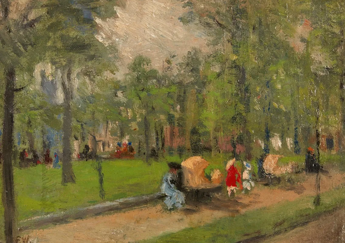 Rittenhouse Square Wall Art by Frederick R. Wagner - High-Resolution Digital Print
