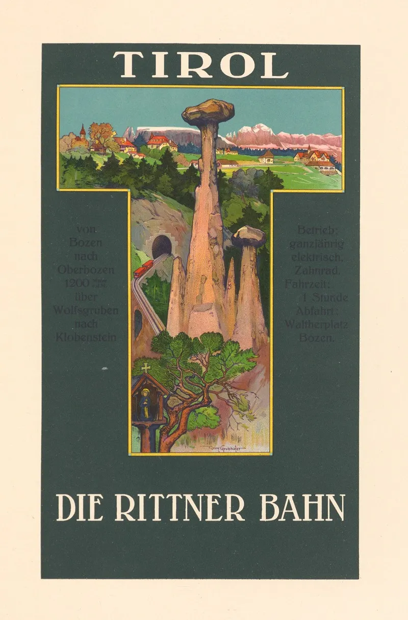 Rittnerbahn In Tirol Wall Art by Tony Grubhofer - High-Resolution Digital Print