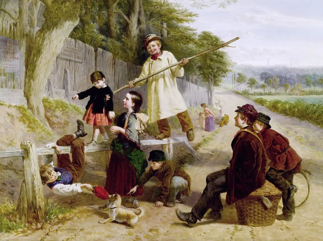 Rivals To Blondin Wall Art by William Henry Knight - High-Resolution Digital Print