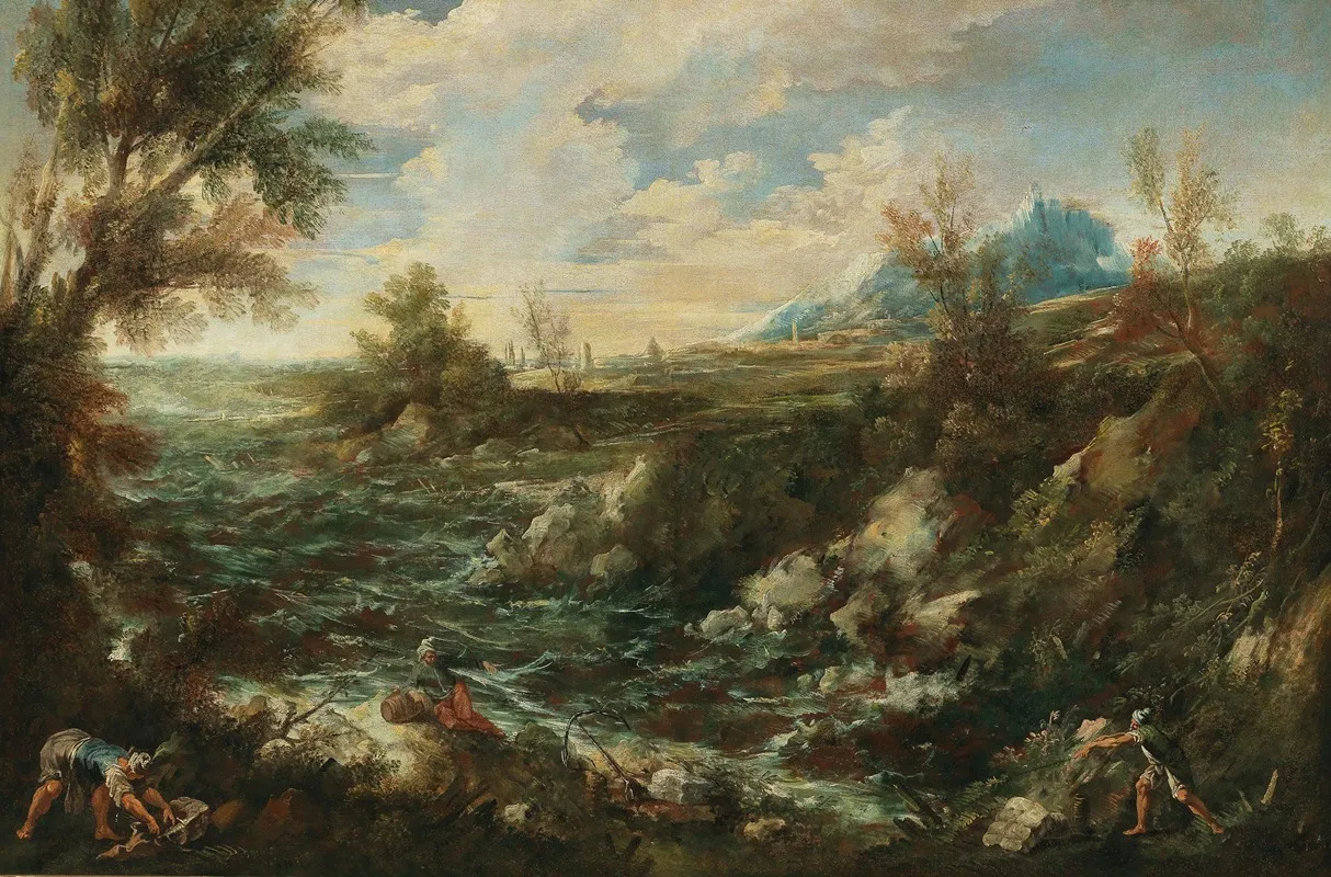 River Landscape 10 Wall Art by Antonio Francesco Peruzzini - High-Resolution Digital Print