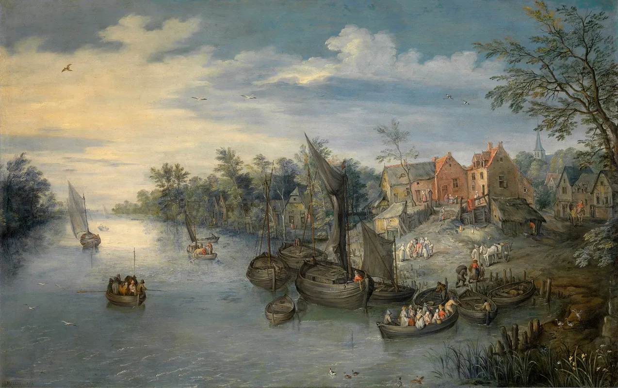 River Landscape 42 Wall Art by Jan Brueghel The Elder - High-Resolution Digital Print
