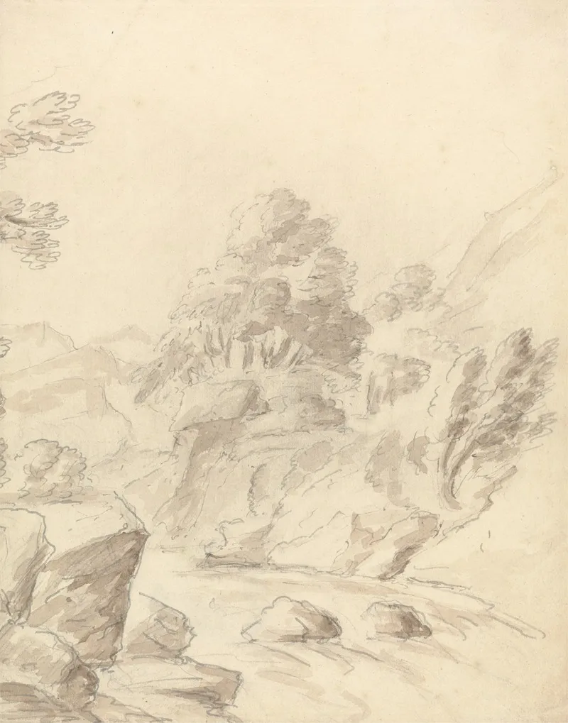 River Landscape 53 Wall Art by Henry Richard Greville third Earl of Warwick - High-Resolution Digital Print