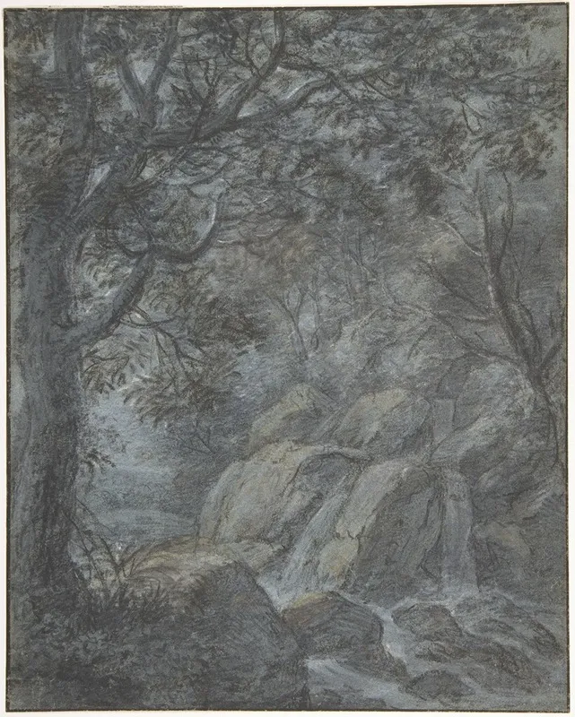 River Landscape With Mountain Stream