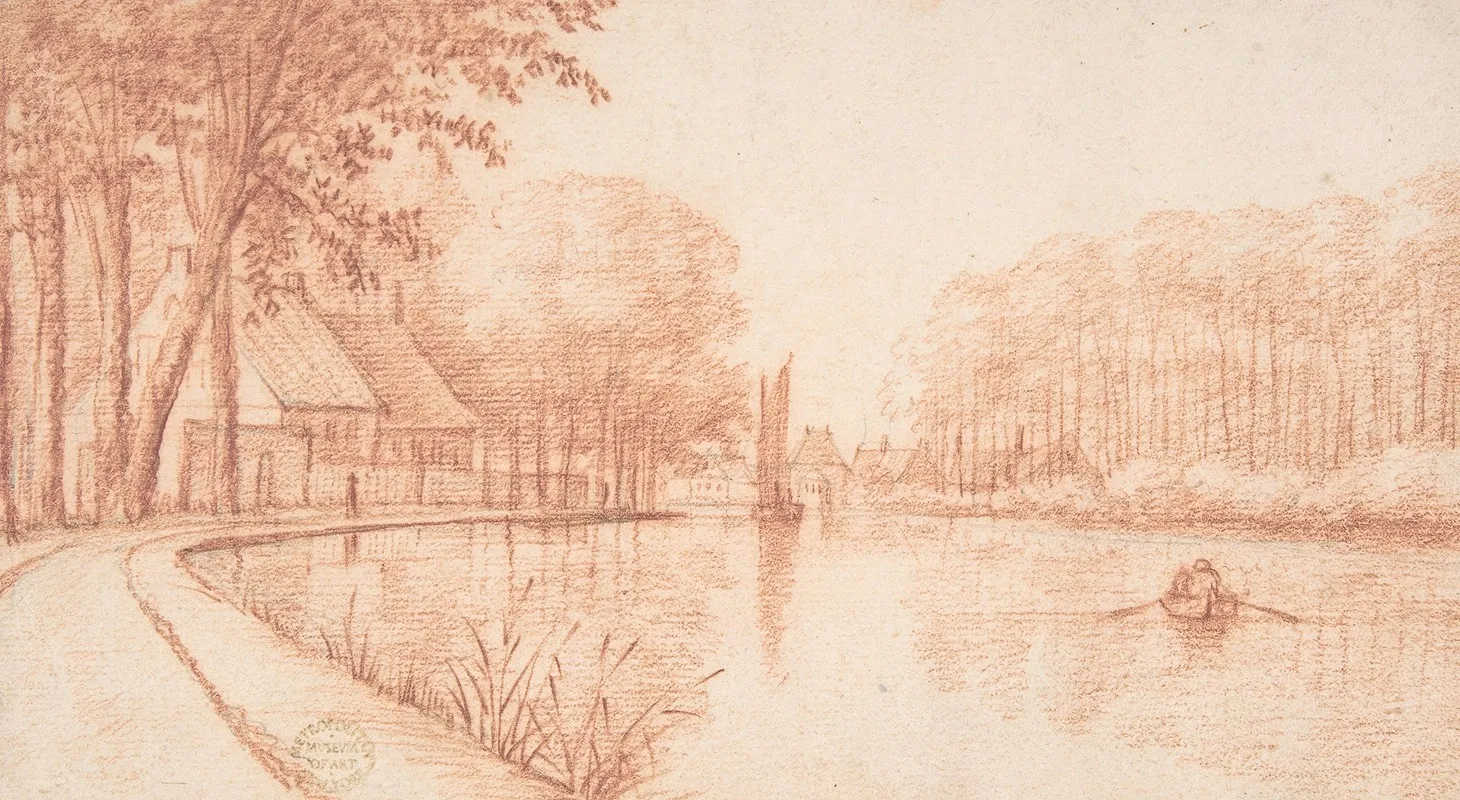 River Scene 7 Wall Art by Abraham Rutgers - High-Resolution Digital Print