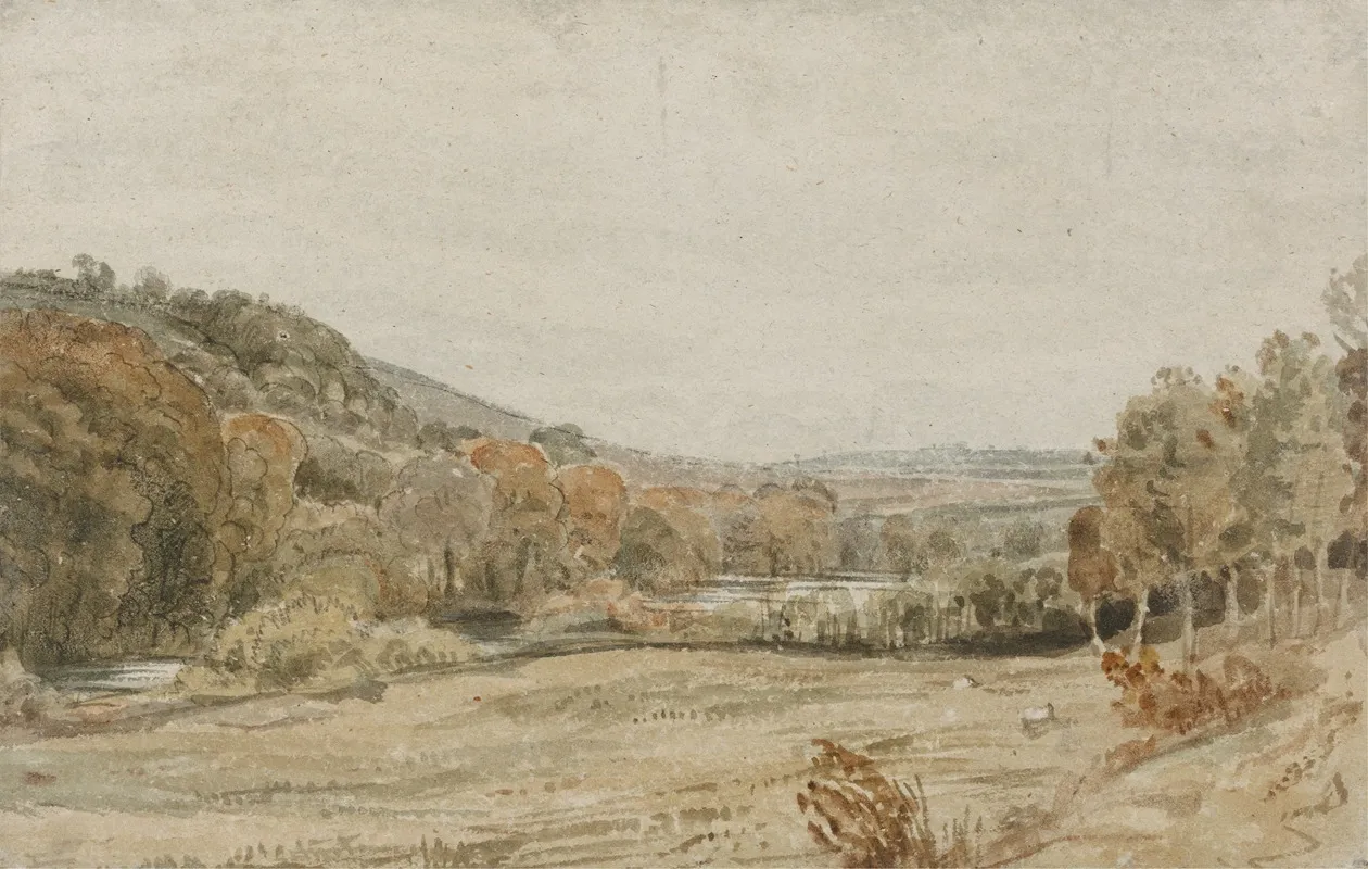 River Tamar Near Endsleigh Devon Wall Art by Frederick Christian Lewis the Elder - High-Resolution Digital Print