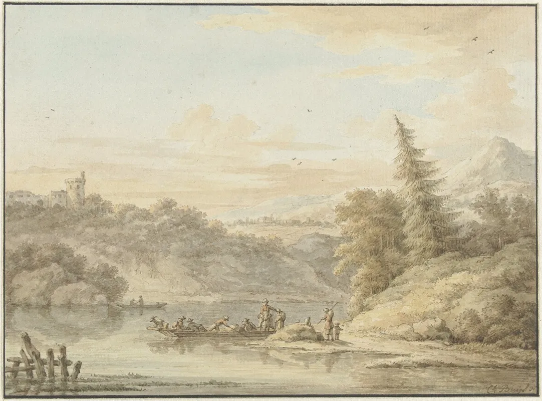 Rivierlandschap Wall Art by Cornelis Buys - High-Resolution Digital Print