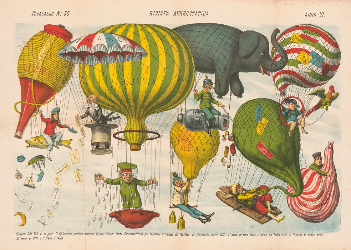 Rivista Aerostatica Wall Art by Augusto Grossi - High-Resolution Digital Print