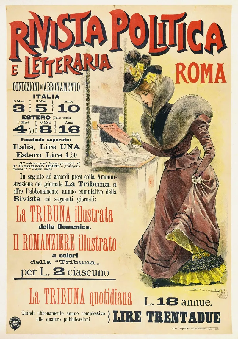 Rivista Politica E Letteraria Wall Art by Silbonette - High-Resolution Digital Print