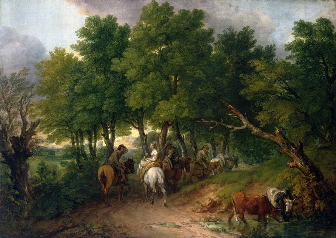 Road From Market Wall Art by Thomas Gainsborough - High-Resolution Digital Print