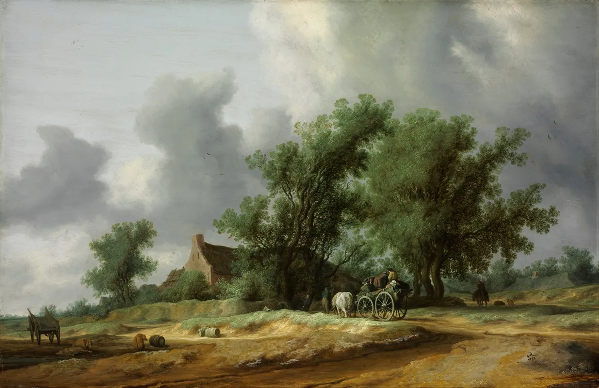 Road In The Dunes With A Passanger Coach