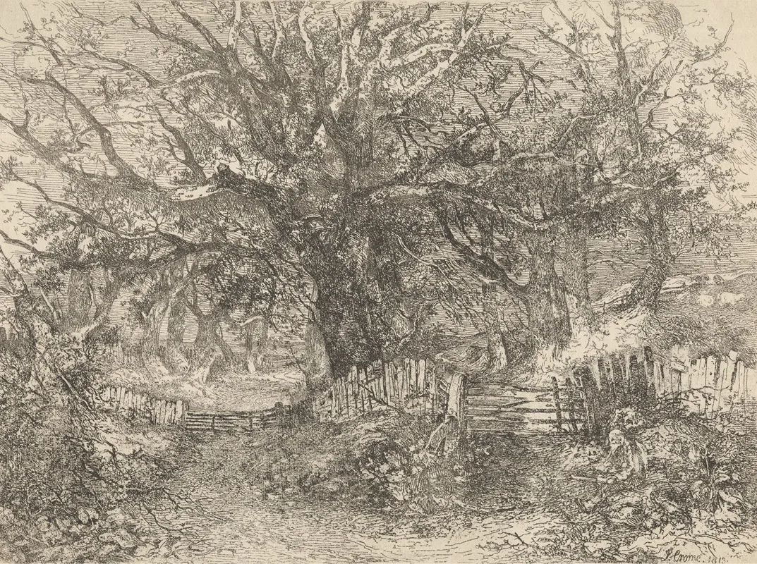 Road Scene Trowse Hall Near Norwich