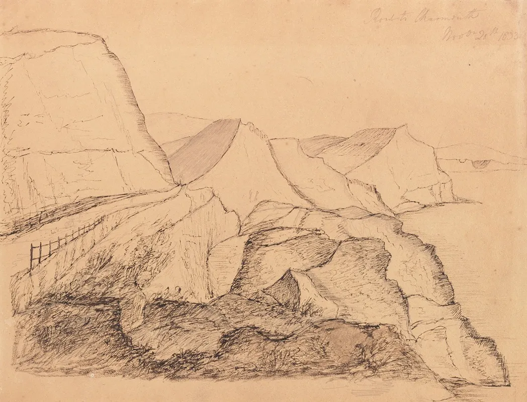 Road To Charmouth Wall Art by William Makepeace Thackeray - High-Resolution Digital Print