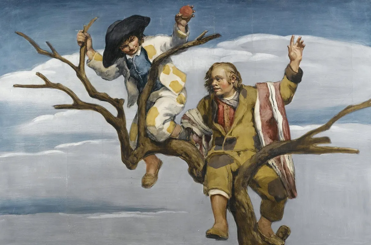 Robando Manzanas Scrumping Apples Wall Art by José María Sert - High-Resolution Digital Print