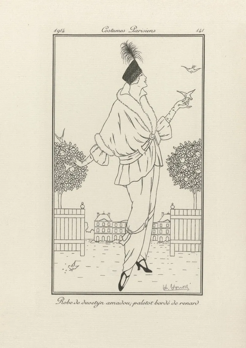 Robe De Duvetyn Amadou Paletot Borde De Renard