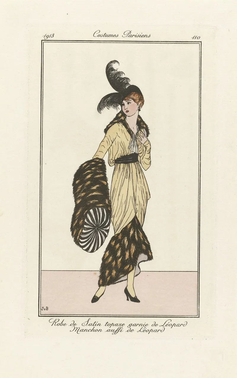 Robe De Satin Topaze Garnie De Leopard Manchon Aussi De Leopard