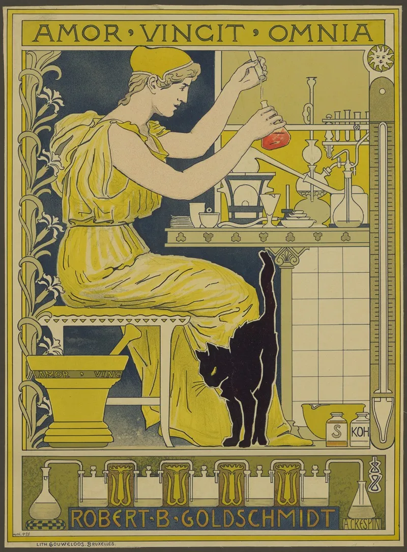 Robert B Goldschmidt Amor Vincit Omnia Wall Art by Adolphe Crespin - High-Resolution Digital Print