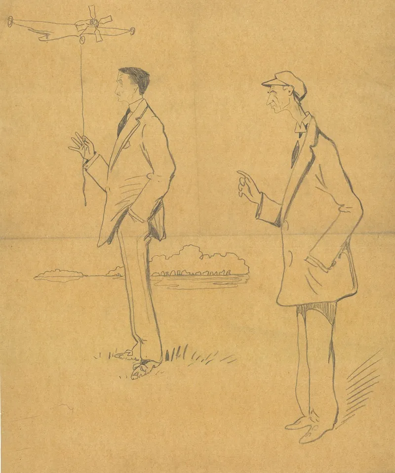 Robert Esnault Pelterie Et Wilbur Wright
